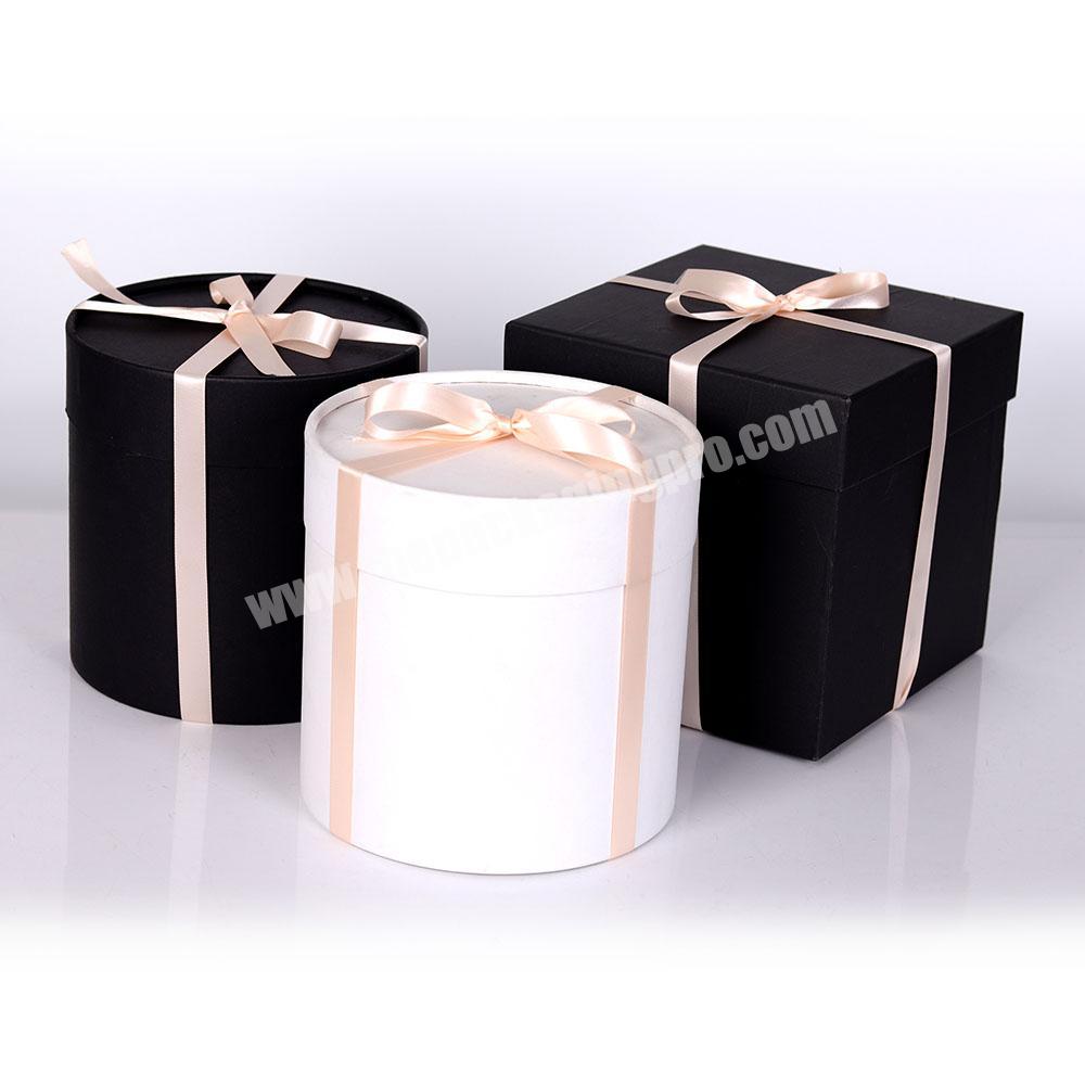 Wholesale custom various color various size rounded paper boxes square paper boxes gift box packaging design