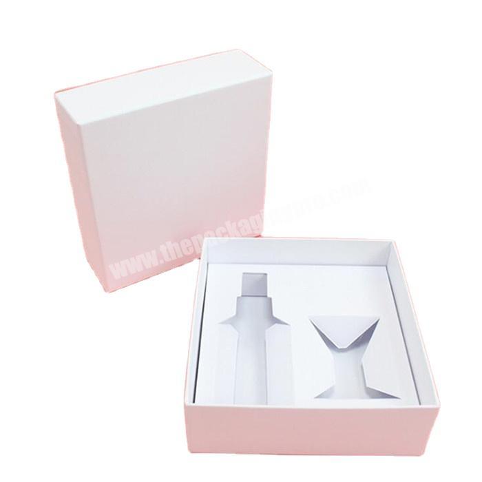 Wholesale custom white printing simple square gift paper packaging box