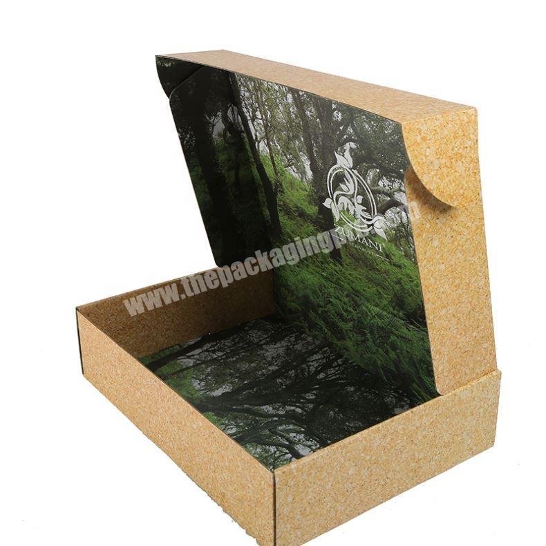 custom Spot goods wholesale clothing packaging box logo printed paper corrugated box for garment