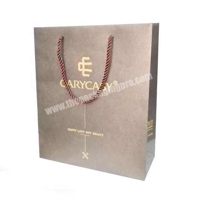 Wholesale customized printed pearl paper jewelry bags with logo