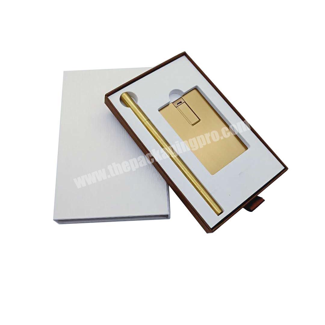 Wholesale electronic components storage box white usb packaging flash drive