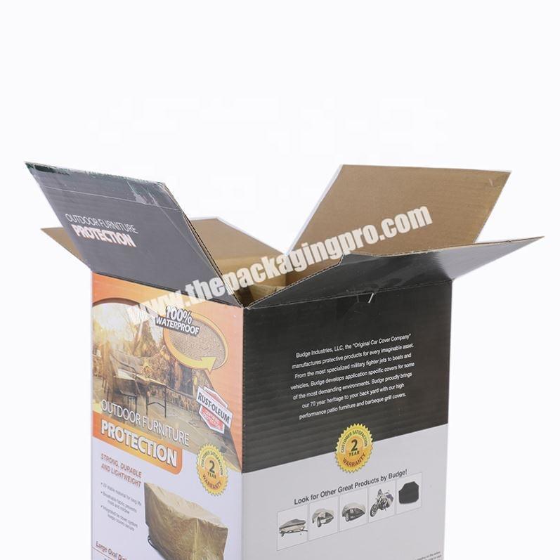 Two sides printing corrugated shipping box for cosmetic products