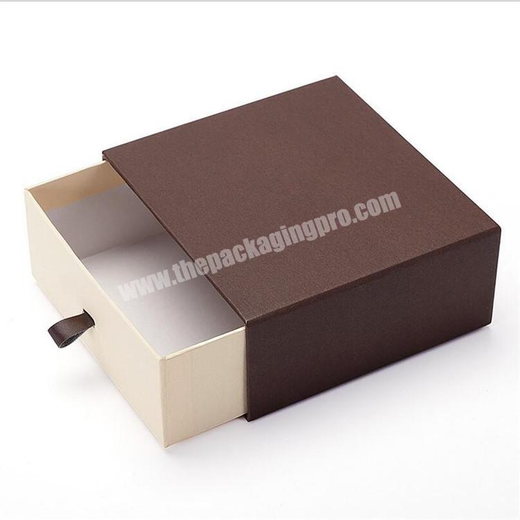 Wholesale logo printed luxury custom gift  box  belt watch packaging drawer box