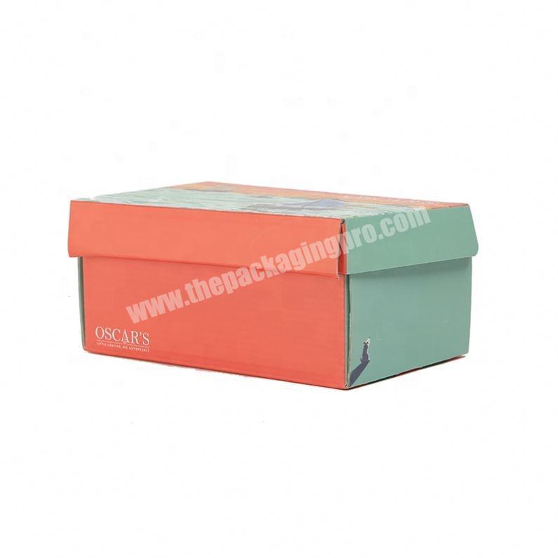 Wholesale custom logo beverage packaging corrugated paper box with color printing
