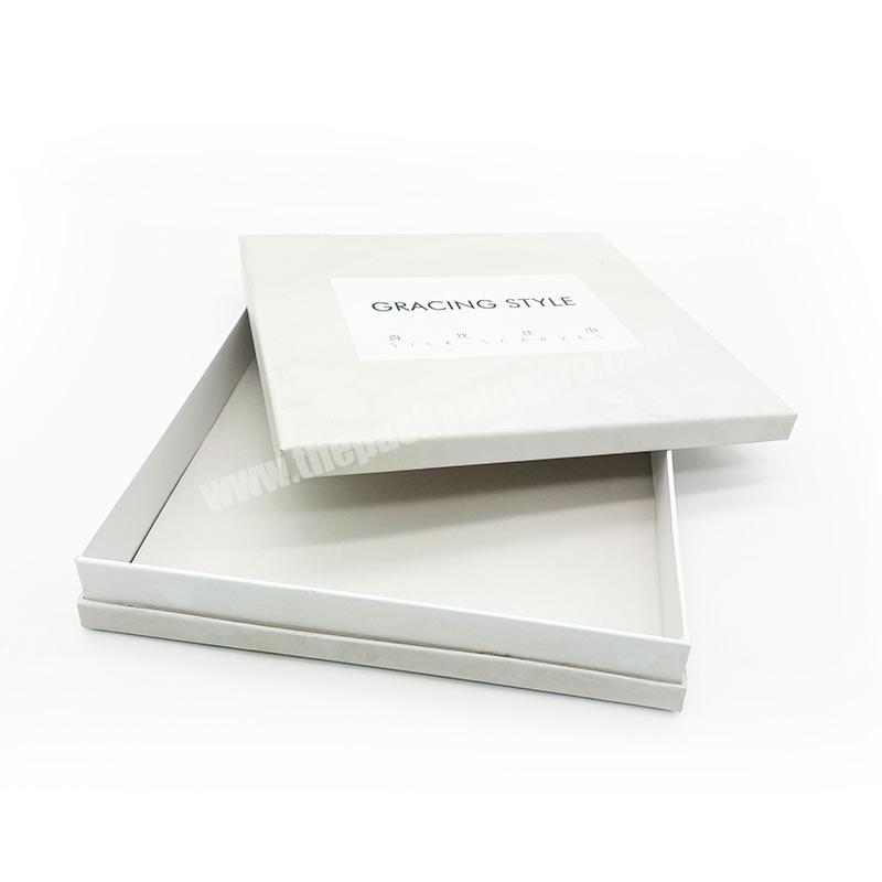 Wholesale new design silk scarf matte orange printing cardboard box luxury packaging boxes for custom logo