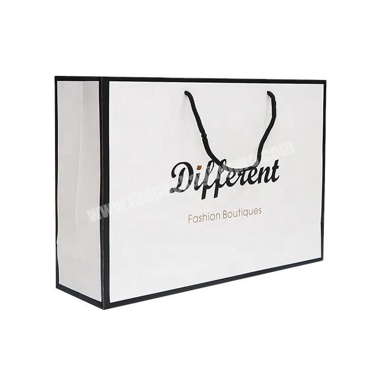 Wholesale paper bag with logo print customized shopping printing paper bag