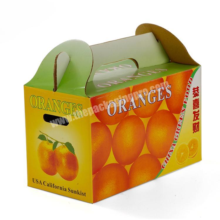Wholesale personlaized fruits paper storage container box corrugated fruit gift box