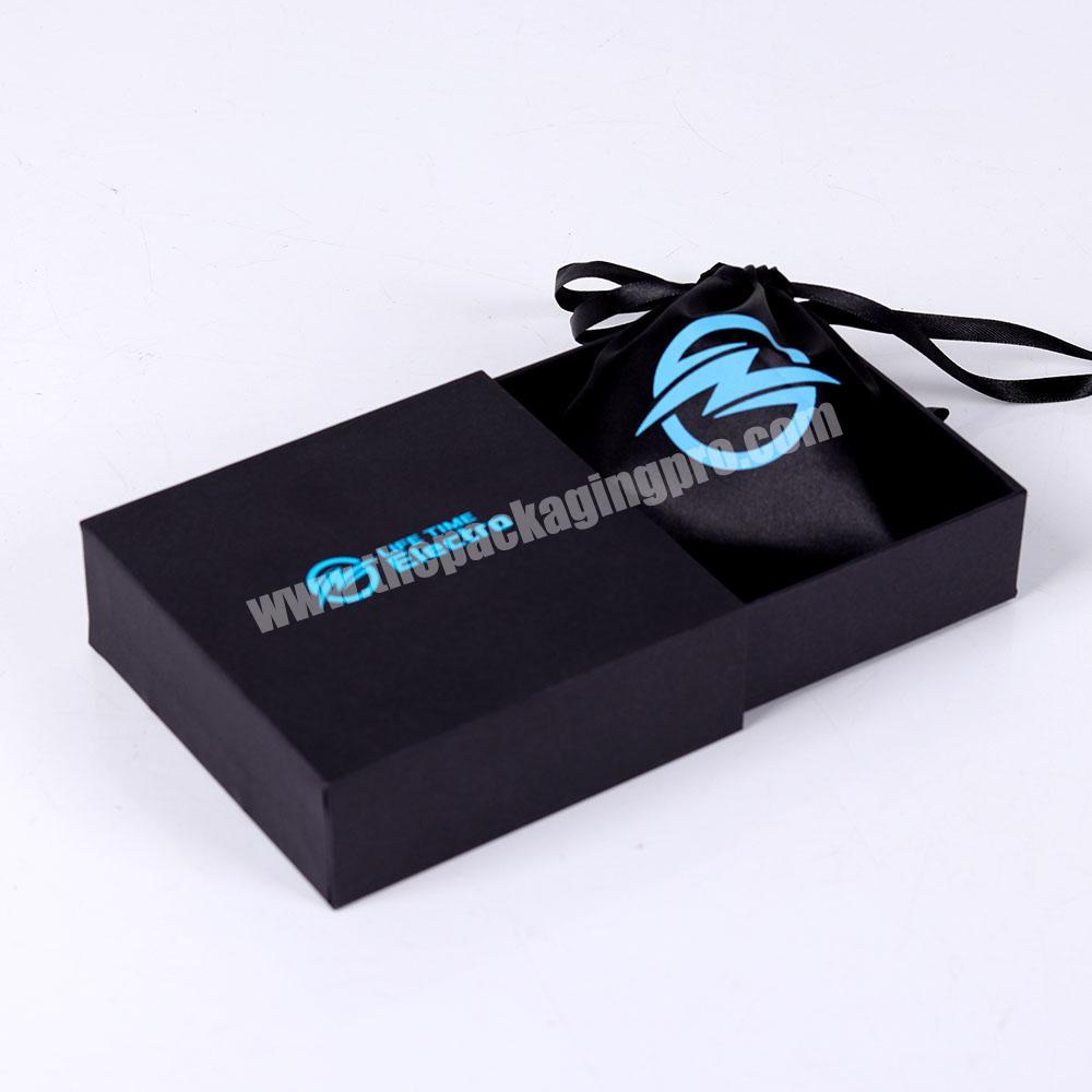 Wholesale rigid gift box with eva foam ,christmas ornament box with jewelry velvet pouch white gift box