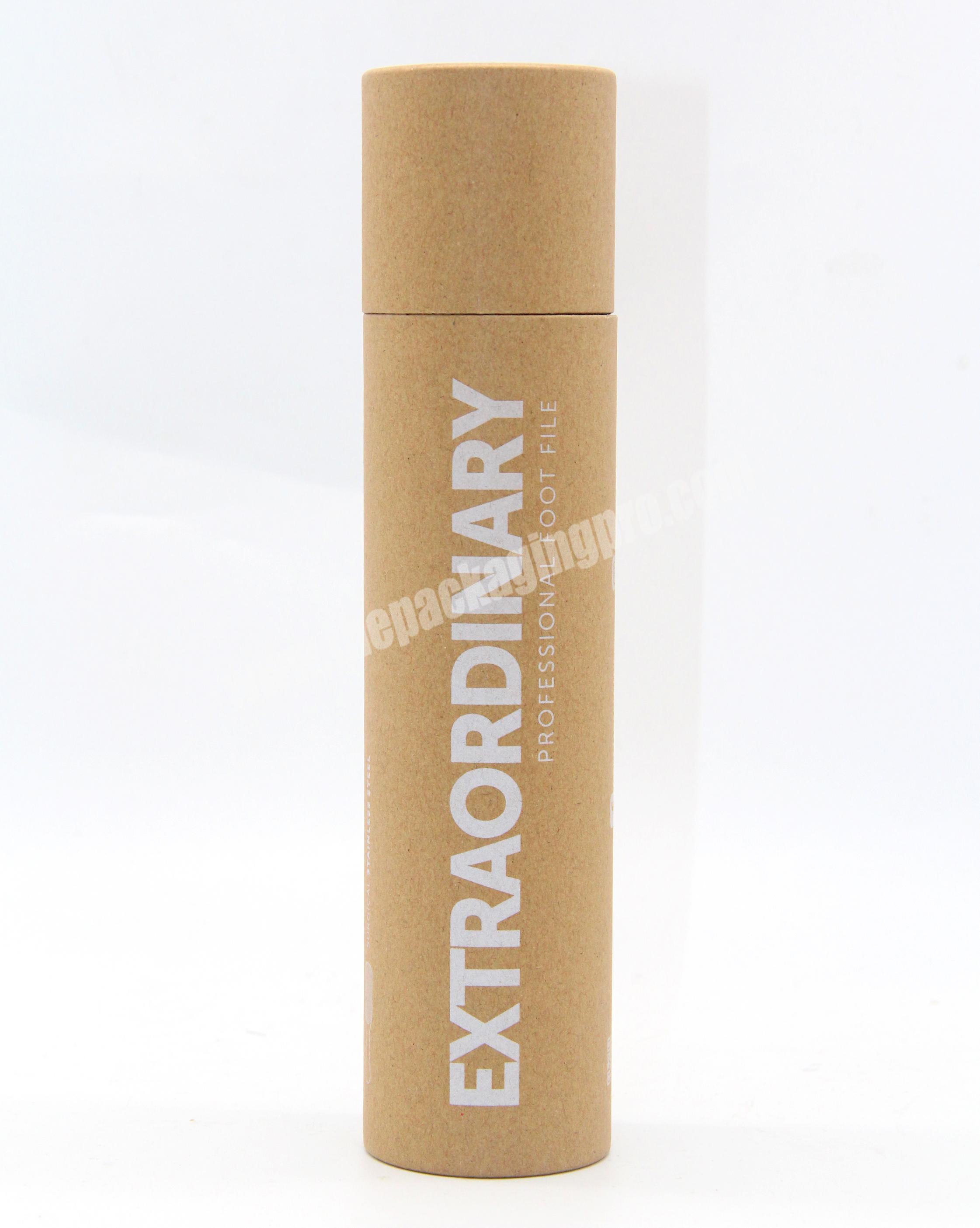 Wholesale round kraft paper tube packaging with custom logo size