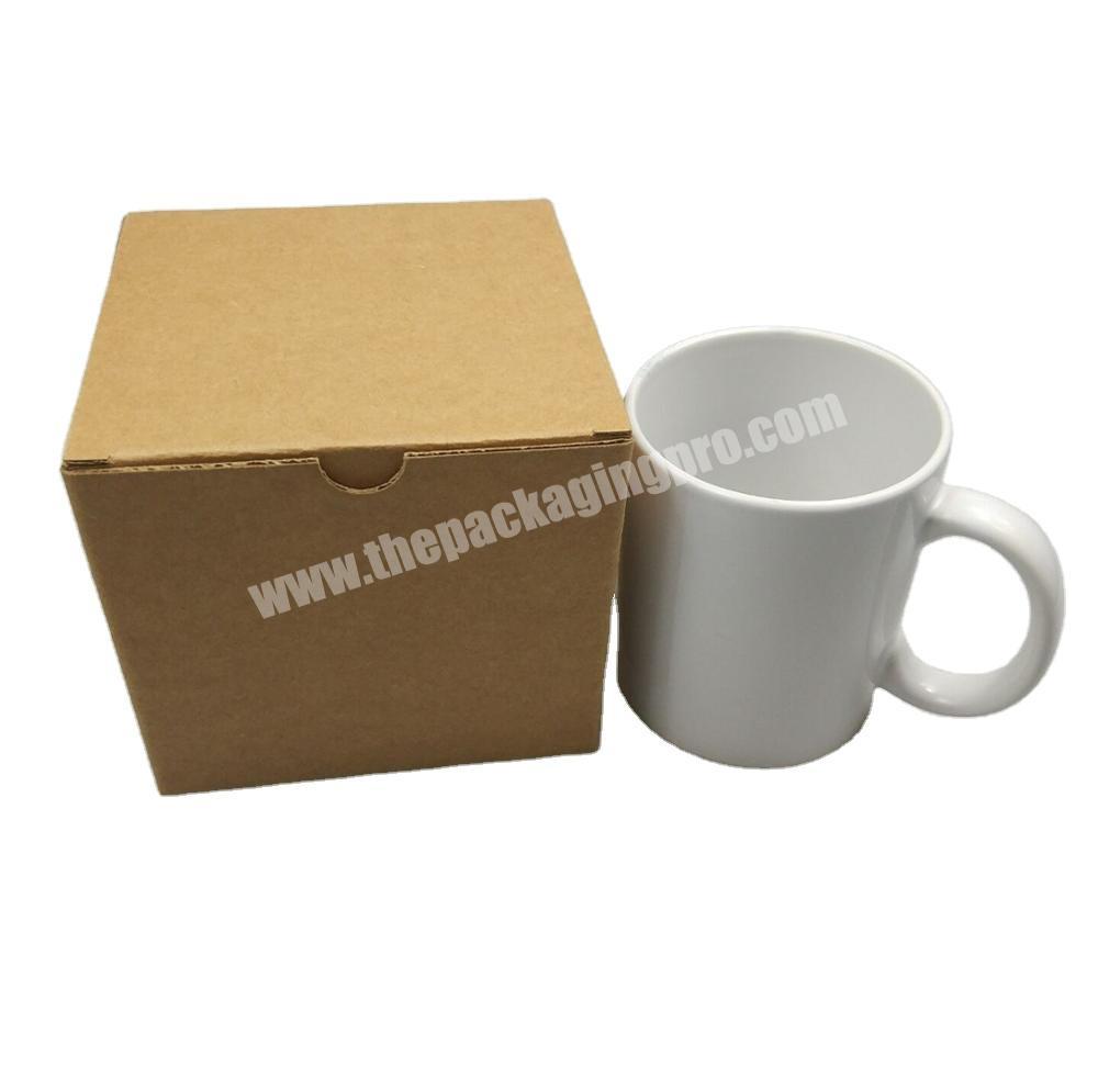 Wholesales corrugated eco-friendly paper cup box for bottles packaging