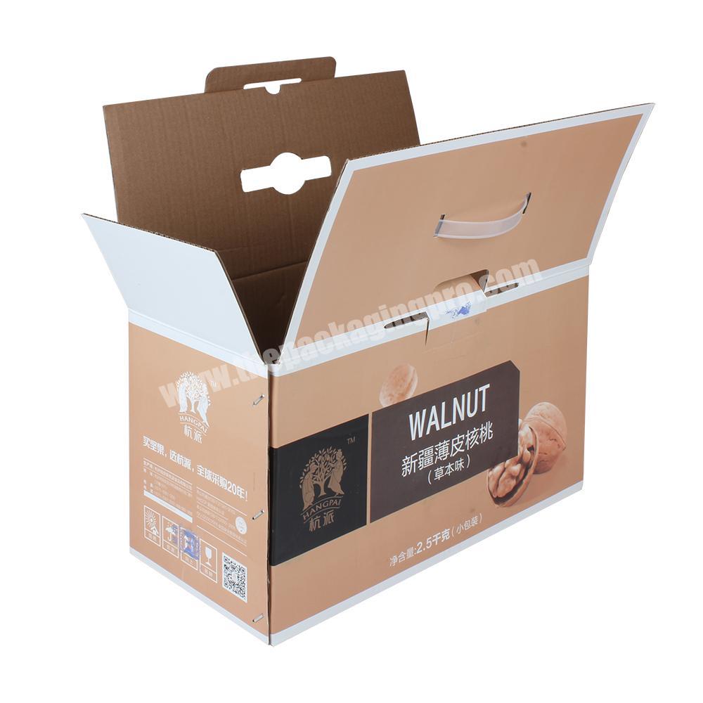 Yongjin 2020 Factory Wholesale Customized Design Juglans Regia L Corrugated Paper Food Packaging Box