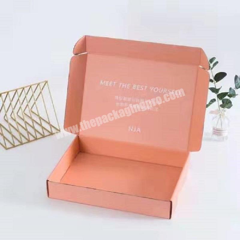 Yongjin Biodegradable Materia Shipping Shoe box Foldable Blank Brown Corrugated Black Mailer Box