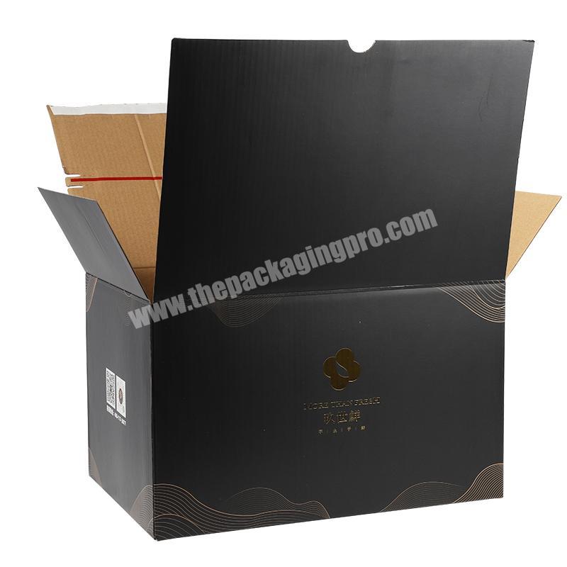 Yongjin China Adhesive Lock Zipper Clothing Shipping Kraft Corrugated Paperboard Custom Mailer Boxes with Logo