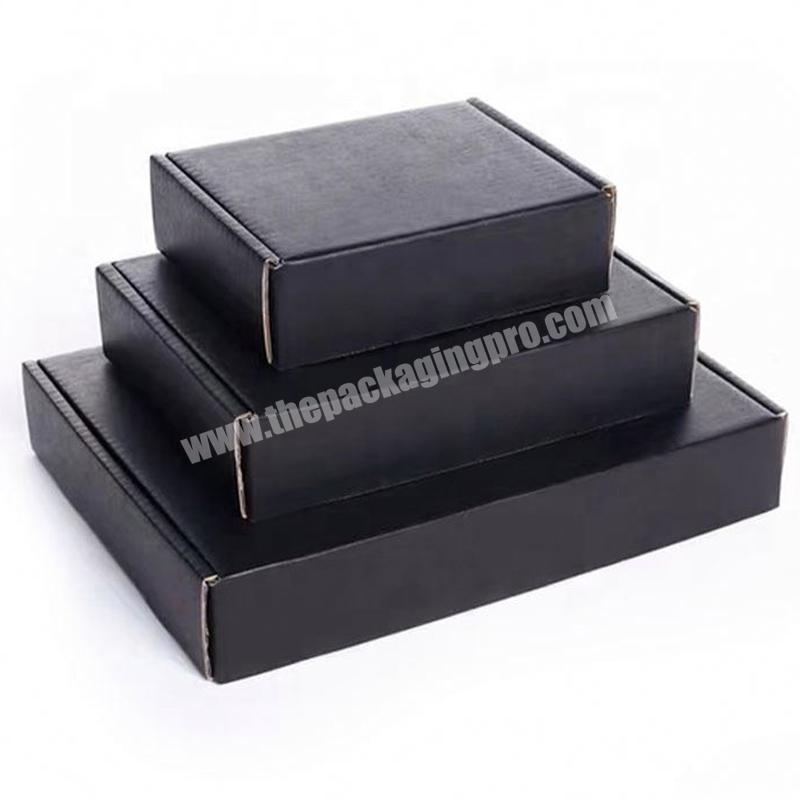 Yongjin China Clients' Special Requests Double Black Corrugated Board Cardboard Mailing Packaging Box