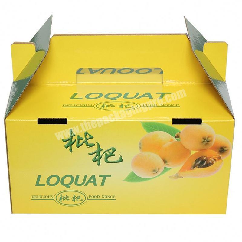 Yongjin China Color Print Fresh Fruit Vegetable Packaging Corrugated Board Paper Carton Box For Blue Berry