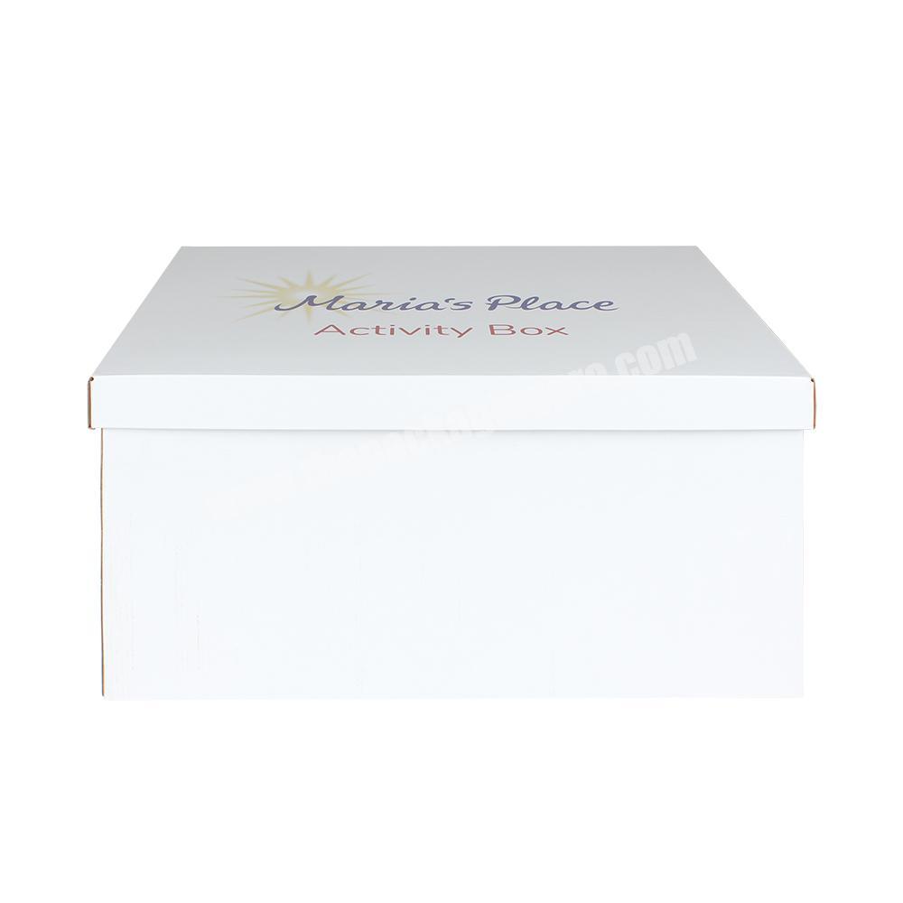 Yongjin China Consumer Electronics Packaging Cuboid White Paper Corrugated Carton Paper Shipping Box