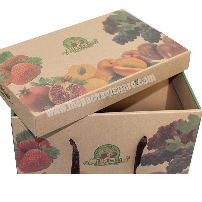 Yongjin China Corrugated Board Fruit vegetable packaging,custom fruit carton packaging box