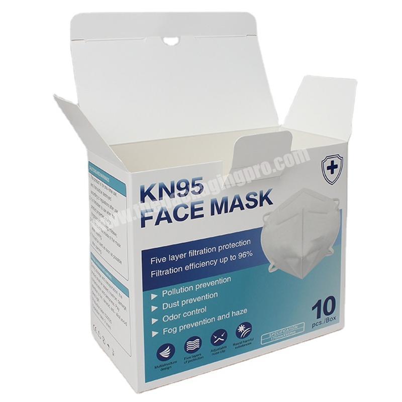 Yongjin China Custom printed foldable PM2.5 dustproof mask paper packaging box