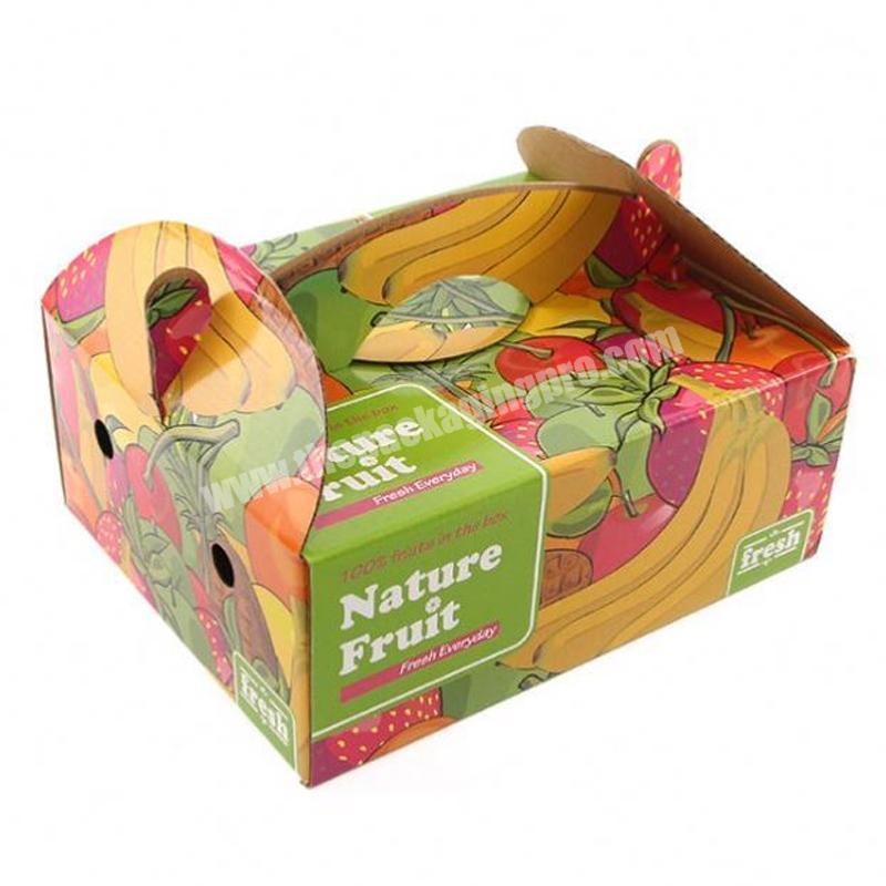 Yongjin China Efficient Custom Product Corrugated Paper Cardboard Foldable Fruits Package Box