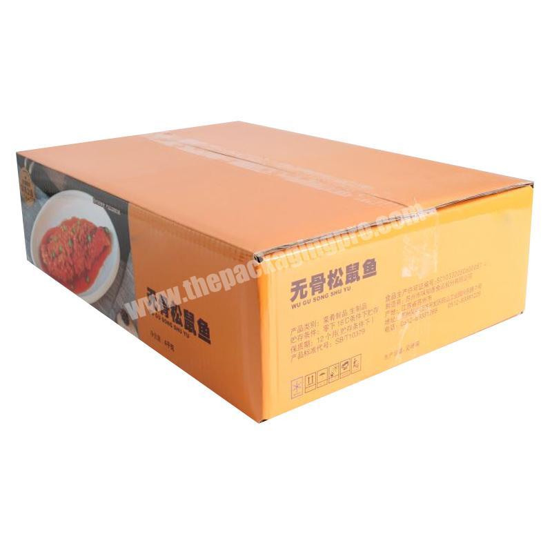 Yongjin China Recyclable Corrugated Board Stand Up Food Hard Paper Fruit Box Packaging Boxes