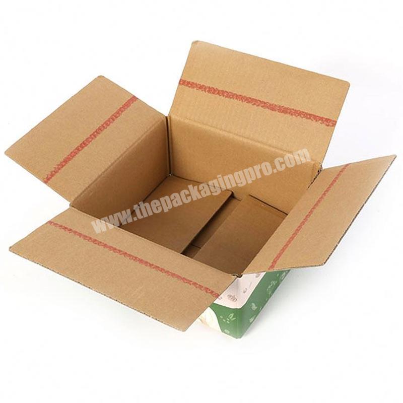 Yongjin Custom Logo Mailing Packaging Shipping Recycle 5 Layer Brown Cardboard Moving Corrugated Box