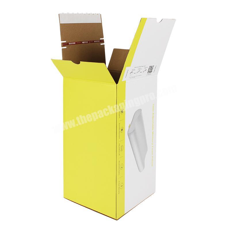 Yongjin Custom Moving Medium Cardboard Box Easy Tear Paper Kit with Tape-Free Open Zipper Corrugated Carton Box