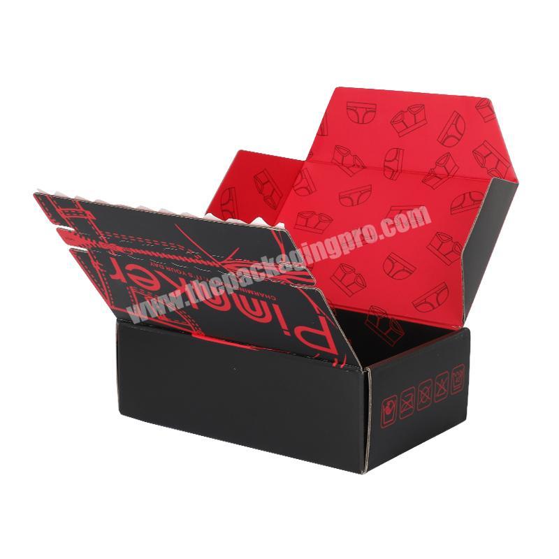 Yongjin Custom Packaging Shipping Mailer Corrugated Carton Box Packaging Paper Gift Paper Box With Zipper Opening Zipper Box