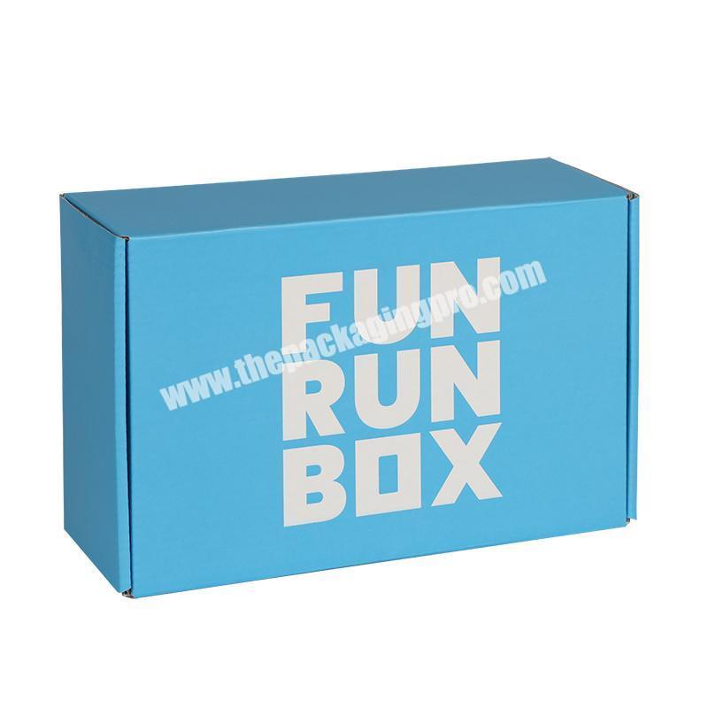 Yongjin Custom printing packaging shipping cardboard plane box E flute plain flat box foldable paper clothing box