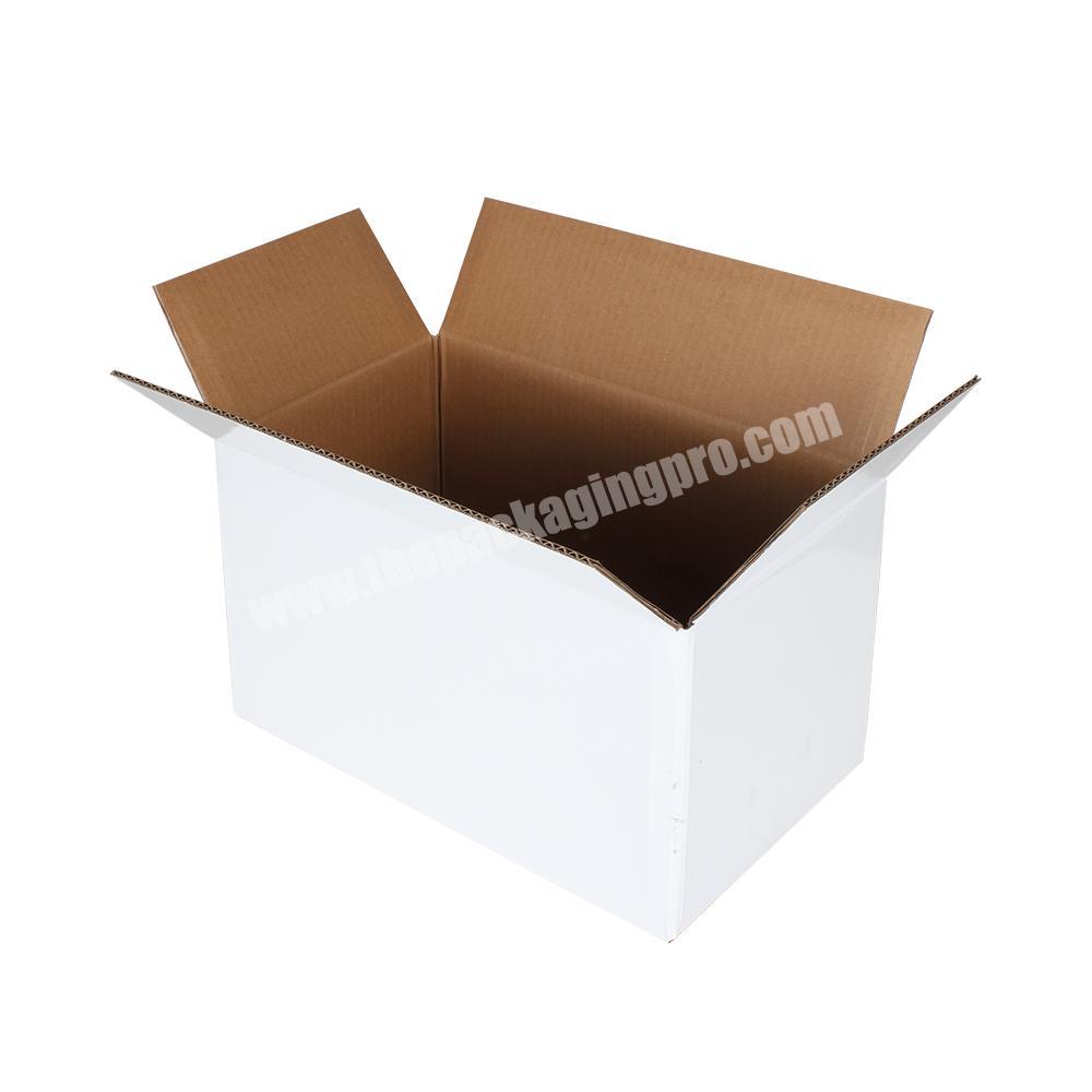 Yongjin Customized Logo White Environmentally Friendly Corrugated Cardboard Box for Wine Packaging