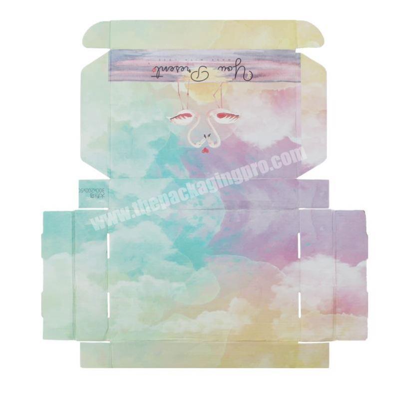 Yongjin Customized Printed White Kraft Paper Corrugated Mailer Box for Hair Packing