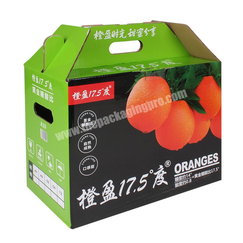 Yongjin Factory Wholesale Specialized Food & Beverage Fresh Orange Packaging Corrugated Board Carton Box