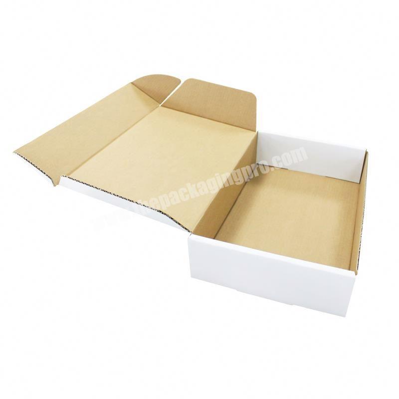 Yongjin Folding Design Shipping Packaging Mug Kfrat White Cardboard Mailling Boxes