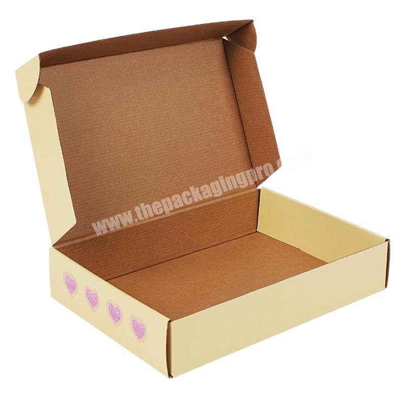 Yongjin High Quality Wholesale E Flute Cardboard Tuck Top Shipping Paper Corrugated Mailing Cardboard Kraft Box