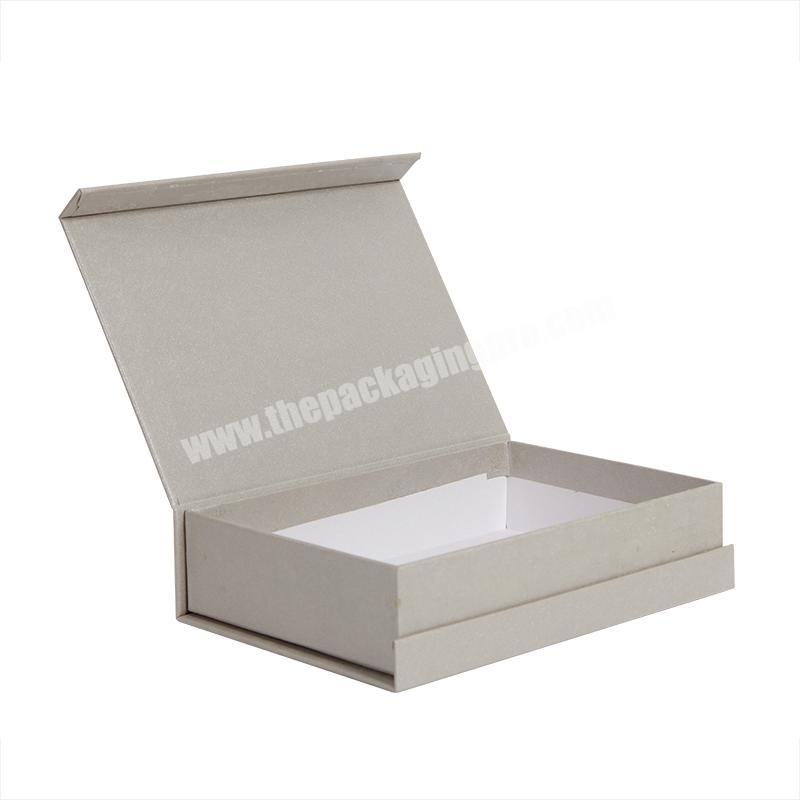 Yongjin Luxury Black Book Shaped Rigid Cardboard Foldable Gift Box Custom Print Paper Clamshell Magnetic Gift Box
