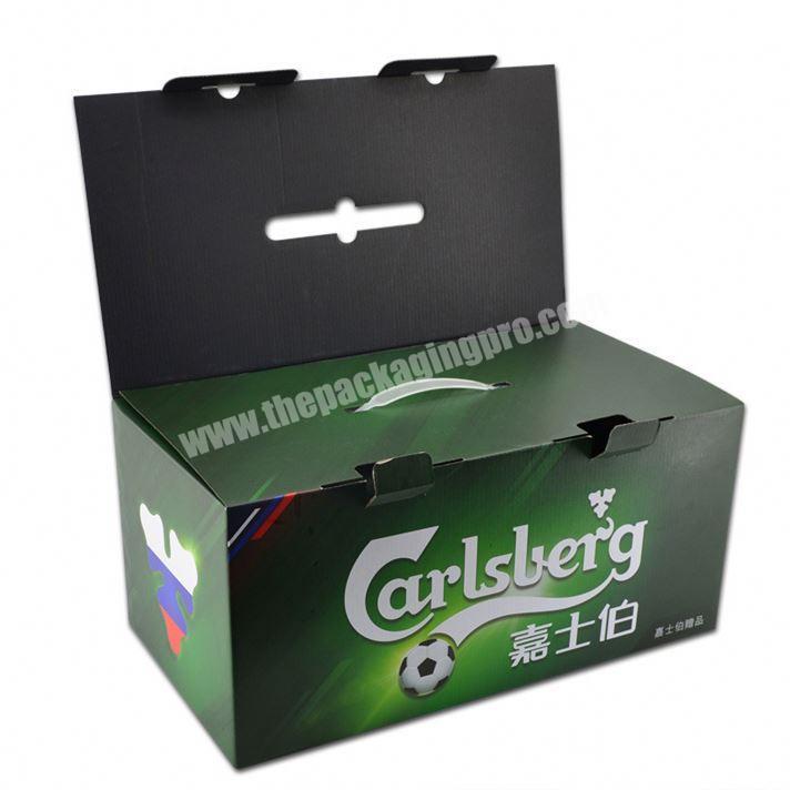 Yongjin New Arrivals Glossy Lamination Corrugated Board Brown Liquor Bottle Cardboard Packaging Beer Box