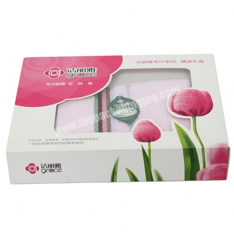 Yongjin Soap Carton Gift Packaging Towel Color Box With Clear Window