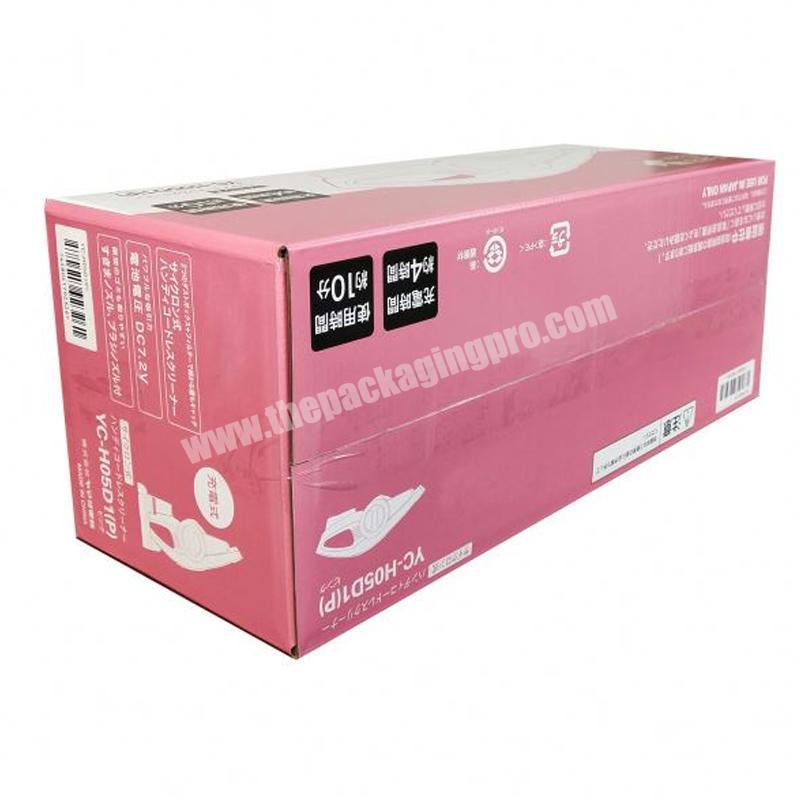 Yongjin china hot sale eco friendly pink paperboard corrugated board mailing packaging for shipping