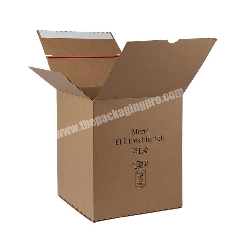 Yongjin china print custom creative zipper carton cosmetics express postal one-pull carton paper box