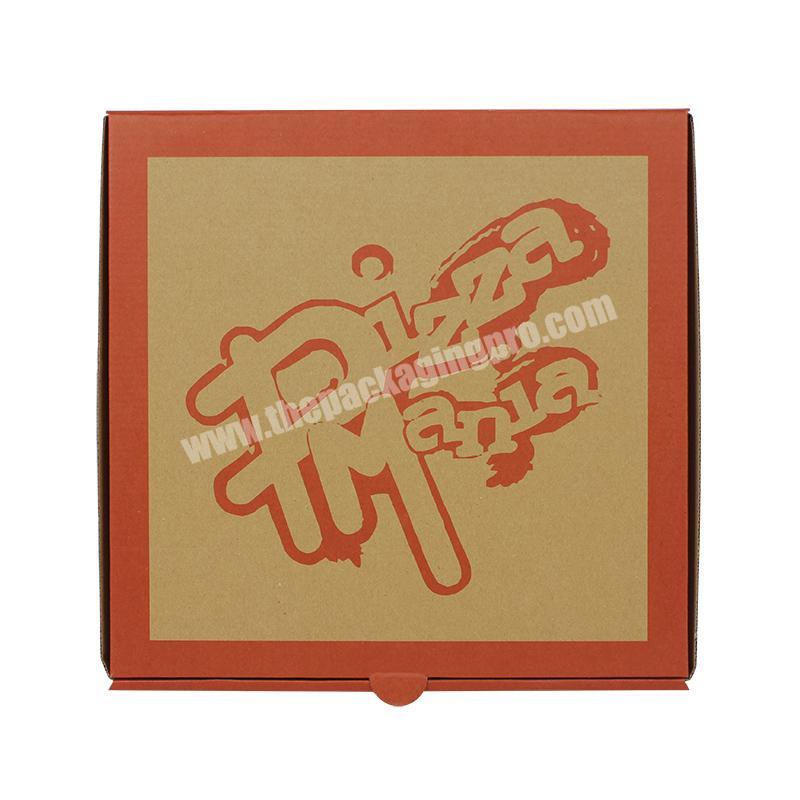 Yongjin custom logo printed 7 inch triangular pizza carton boxes paper blank take away pizza package shipping boxes