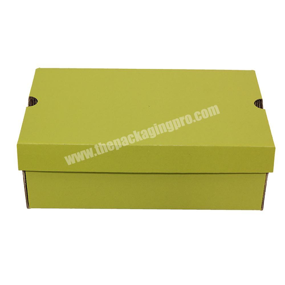 Yongjin custom printed corrugated shipping box carton packaging box clear shoe mailer kraft clothing packing gift paper box