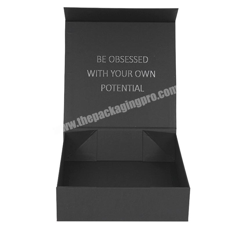 Yongjin luxury hot sale custom logo black paper box package packaging airplane folding paper box
