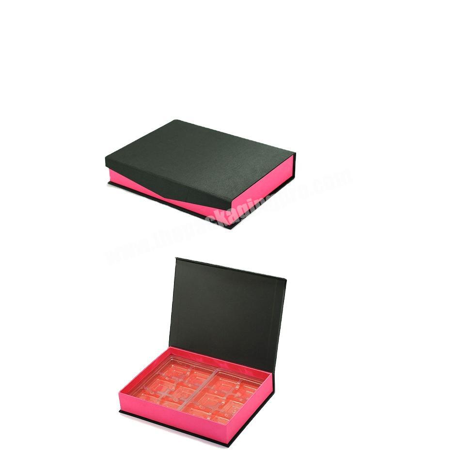 amazon top seller custom paper rigid chocolate gift box with plastic tray
