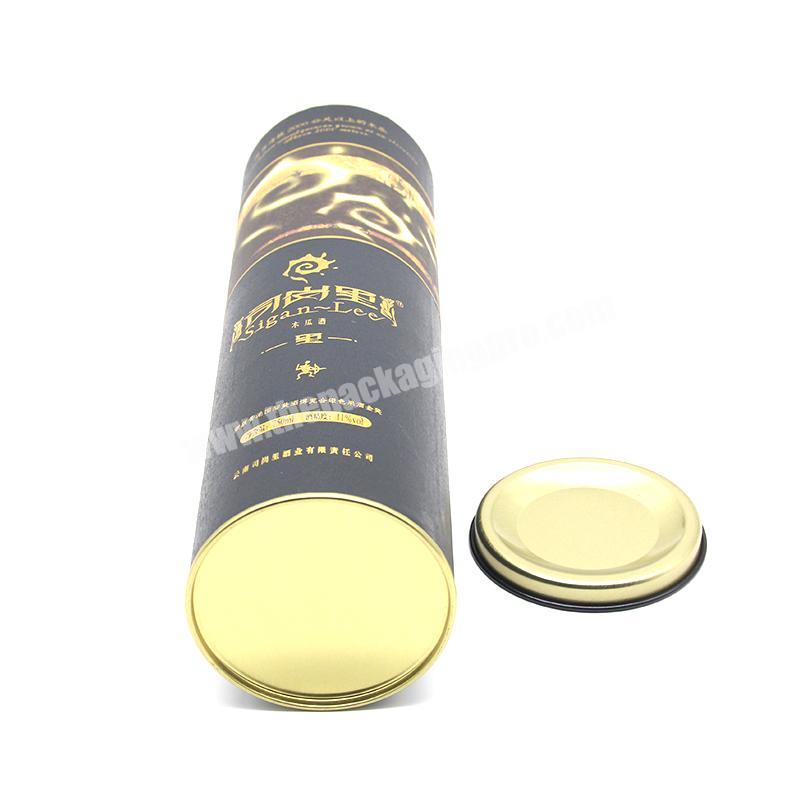 biodegradable Popular products  packaging box round wine bottle paper tube packaging