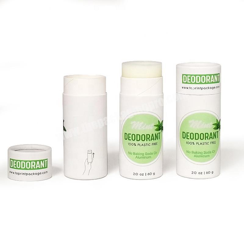 biodegradable cardboard cosmetic deodorant tube/jar/container