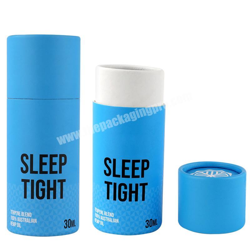 biodegradable cardboard paper tube for lip balm with round shape paper tube packaging