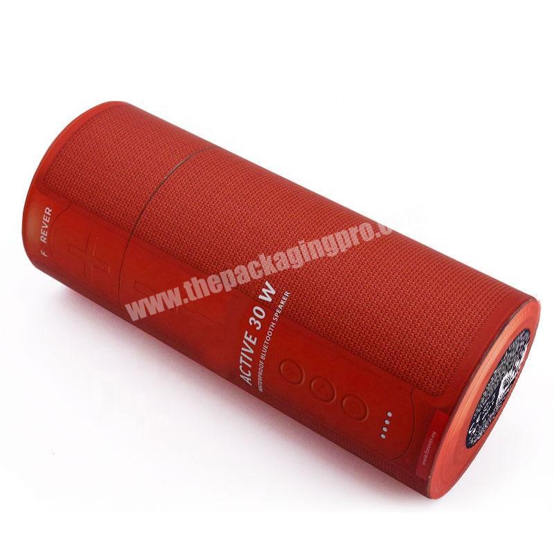 biodegradable print cylindrical paper Smart Speakers packaging tubes box