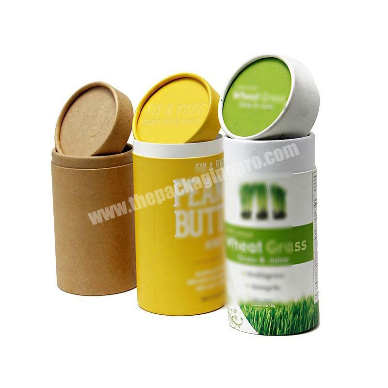 biodegradable printed paper tube box factory cylinder gift box tube packaging