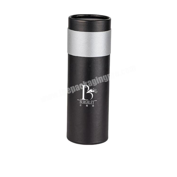 black  cylinder shipping deodorant container packaging paper tube cardboard box