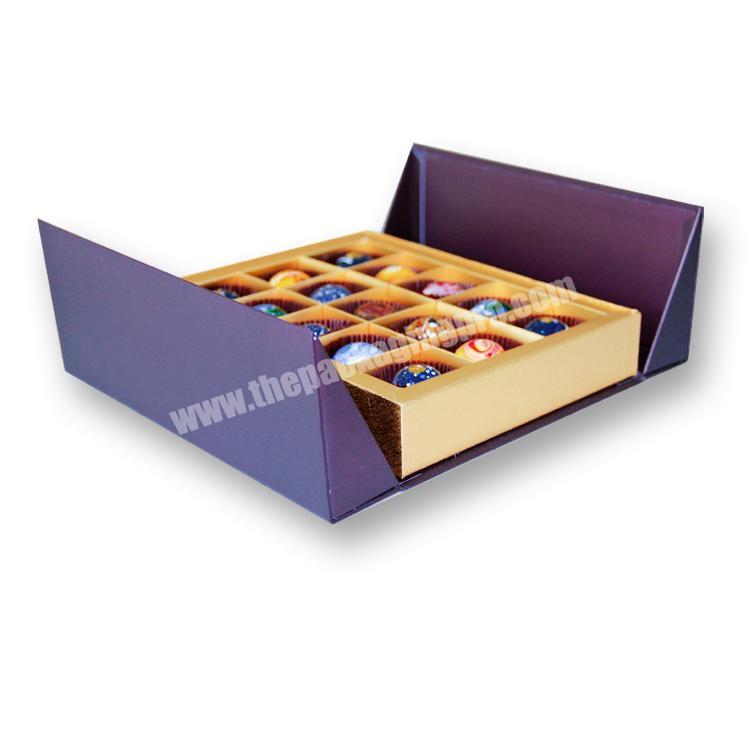 cake packaging box chocolate paper wholesale chocolate bomb packaging chocolate box gift purple open  door box