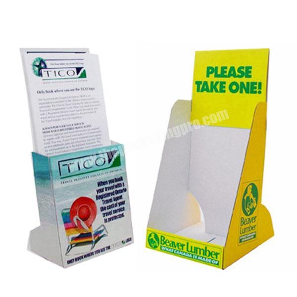 cardboard foldable A4 size brochure holders for flyers/busniess card cheap price